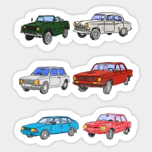 ussr cars Sticker